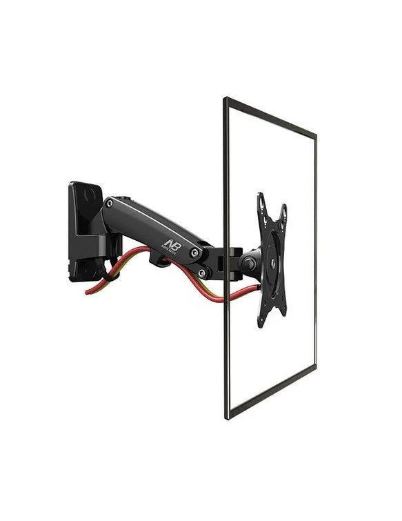 North Bayou F120 Gas Strut Flexi Wall Mount, 360° Rotation, Gas-Strut Support and Space-Saving Wall Installation
