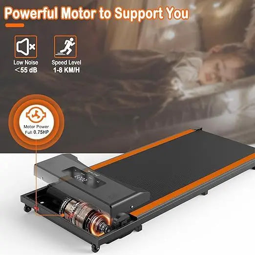 Home Walking Pad Treadmill – Compact & Adjustable Exercise Machine