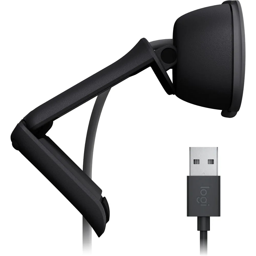 Logitech Brio 105 Full HD Webcam with Privacy Shutter – Black