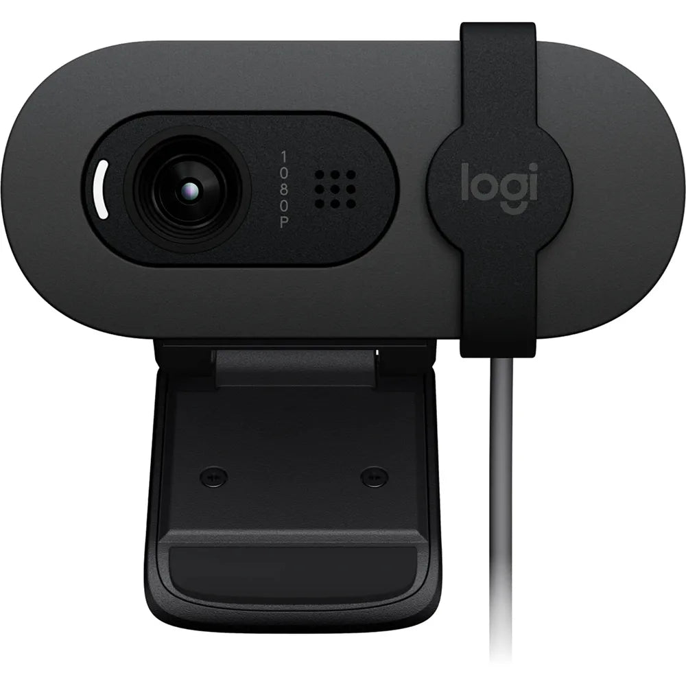 Logitech Brio 95 Full HD Webcam with Privacy Shutter – Black