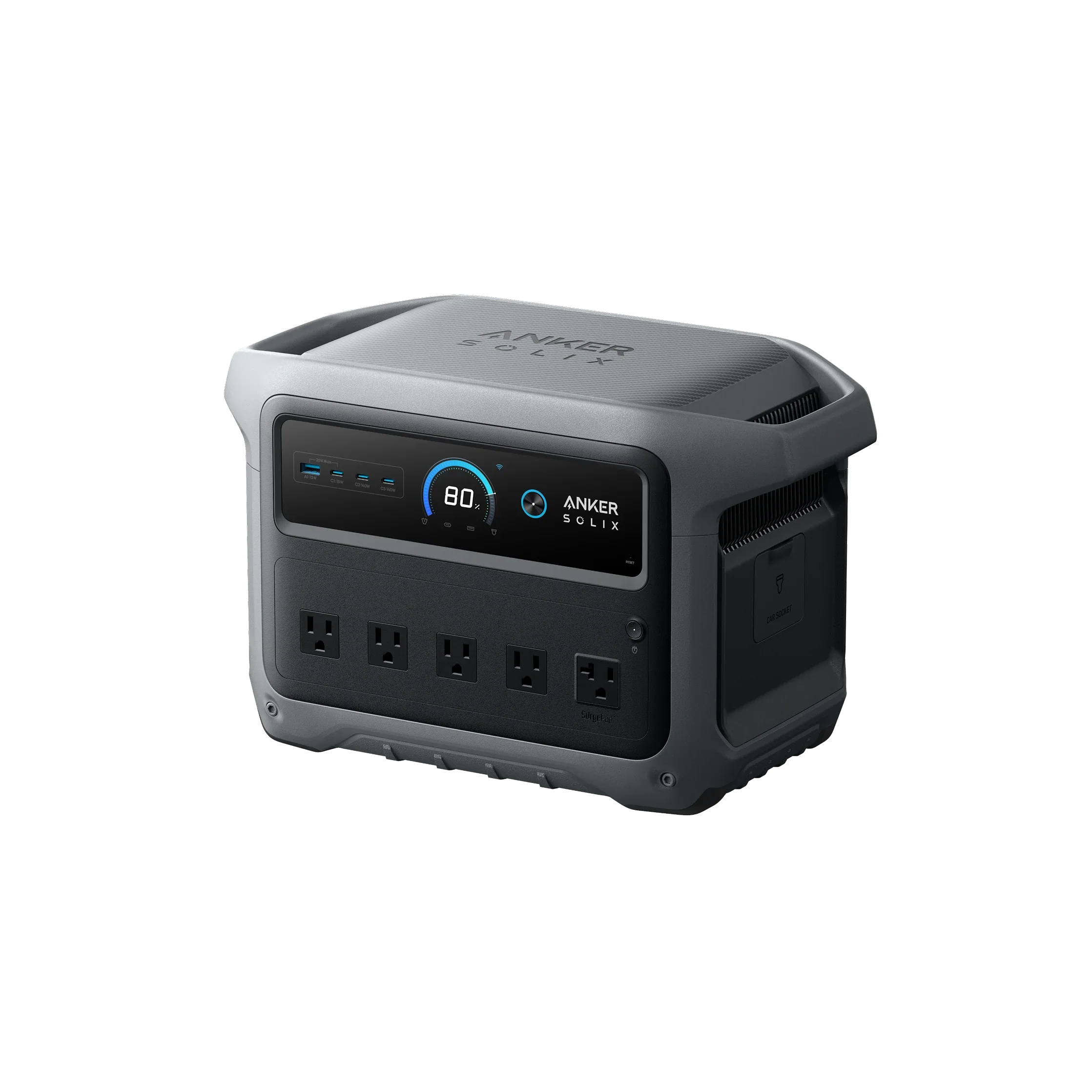 Anker SOLIX C1000 Gen 2 AC outlets and USB ports detail