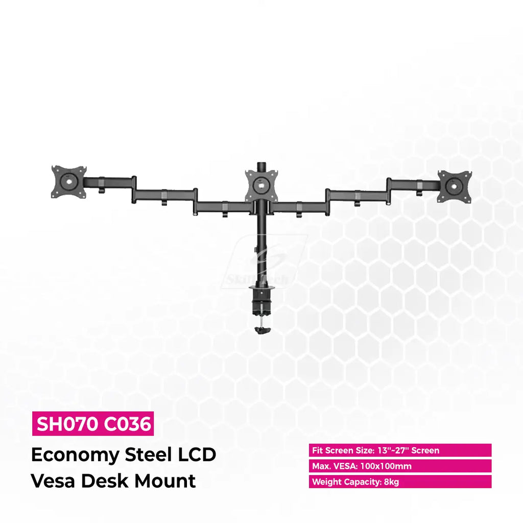 Skilltech SH070 C036 Economy Steel LCD Vesa Desk Mount