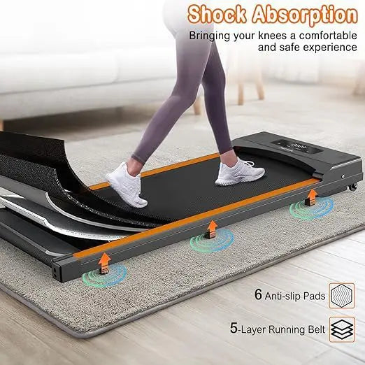 Home Walking Pad Treadmill – Compact & Adjustable Exercise Machine
