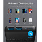 Anker 325 power bank ports USB-C and USB-A detail