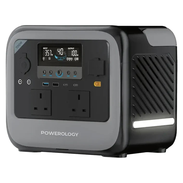 Powerology Pater II 700W 472Wh portable power station front view Kuwait