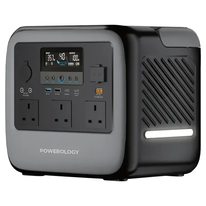 Powerology Pater III 1200W 945Wh portable power station front view Kuwait