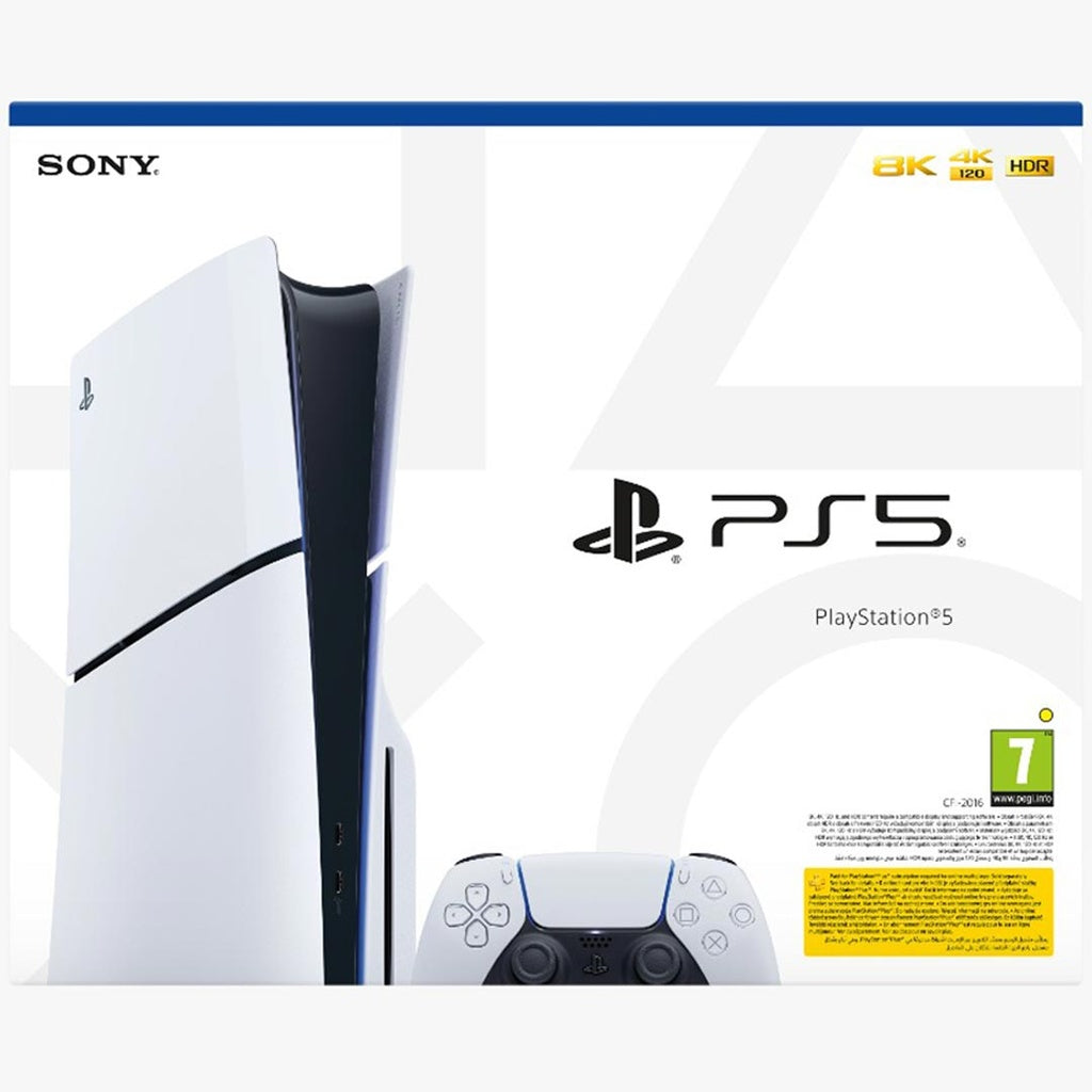PS5 Slim Disc console White detail