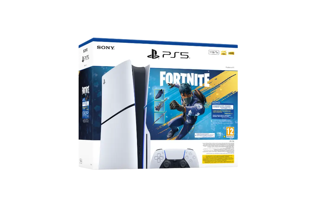 PS5 Slim Disc Fortnite Flowering Chaos bundle contents