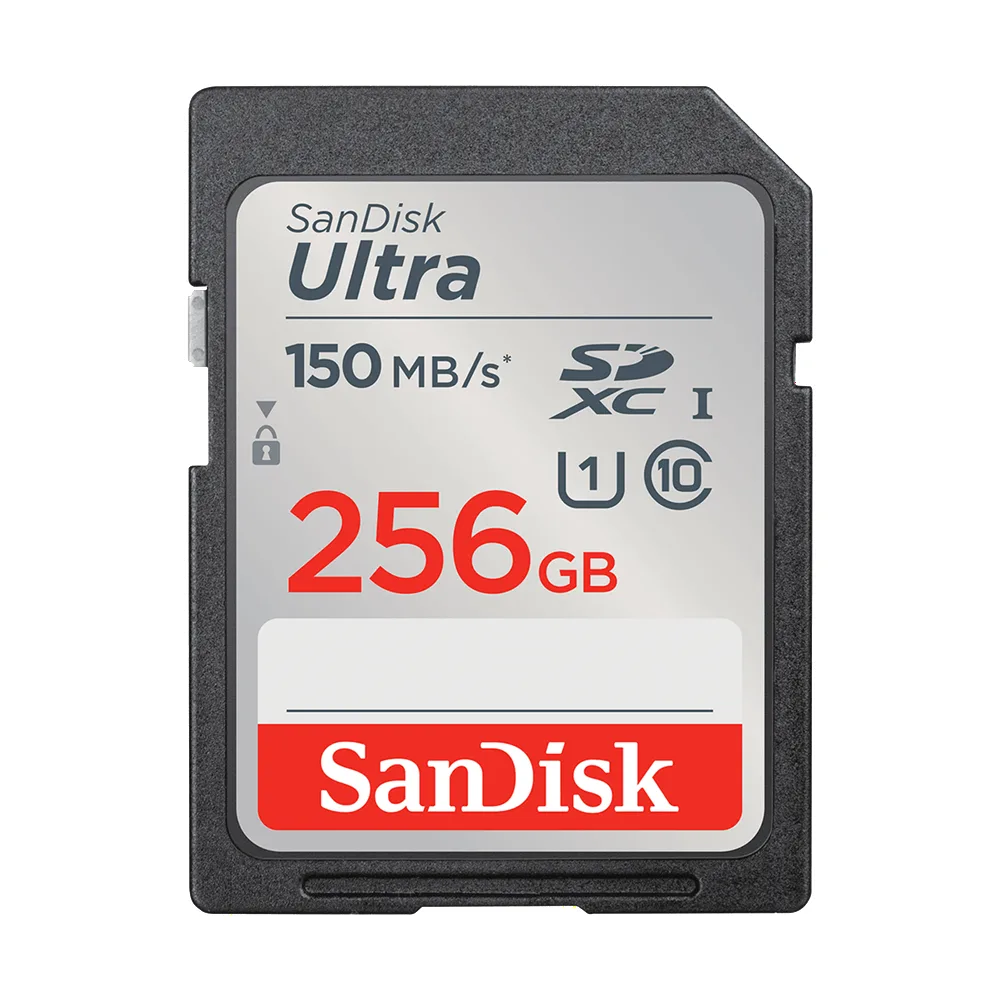 SanDisk 256GB Ultra SD Memory Card Full HD – 150MB/s