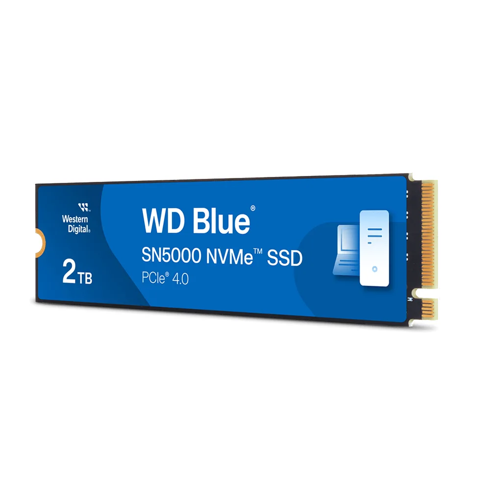 WD 2TB SN5000 Blue M.2 NVMe SSD PCIe Gen4, 5150MB/s