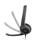 Logitech H390 USB-C Headset in-line controls, Noise Cancelling Mic