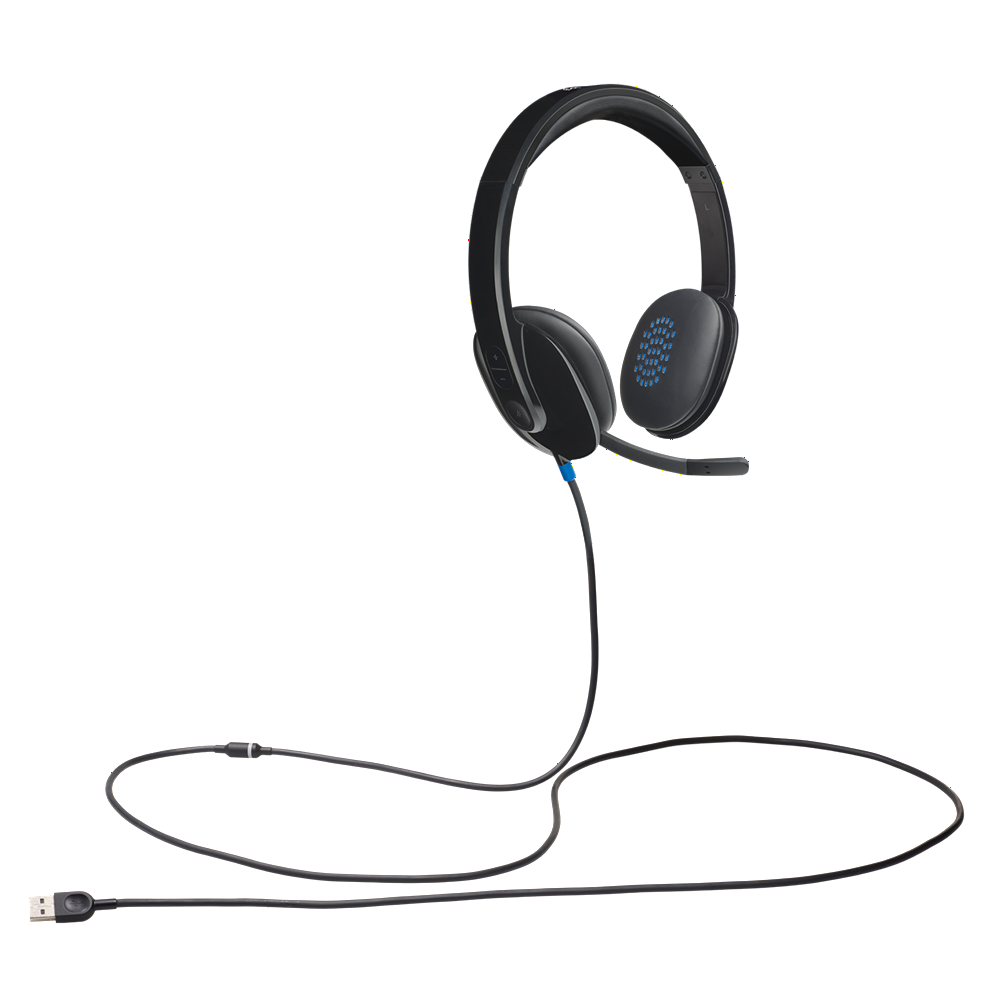 Logitech H540 USB Headset Noise Canceling Mic