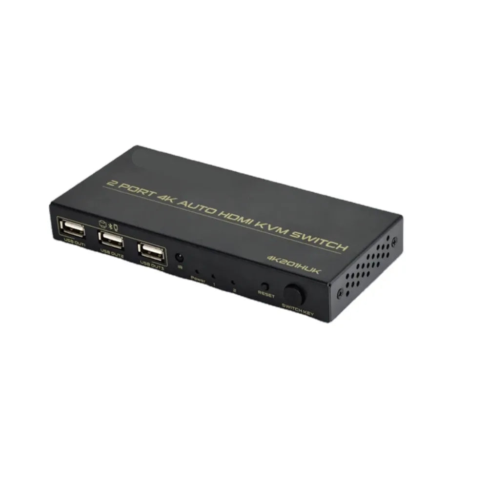 2-Port Auto KVM HDMI Switch 4K60Hz, USB Powered
