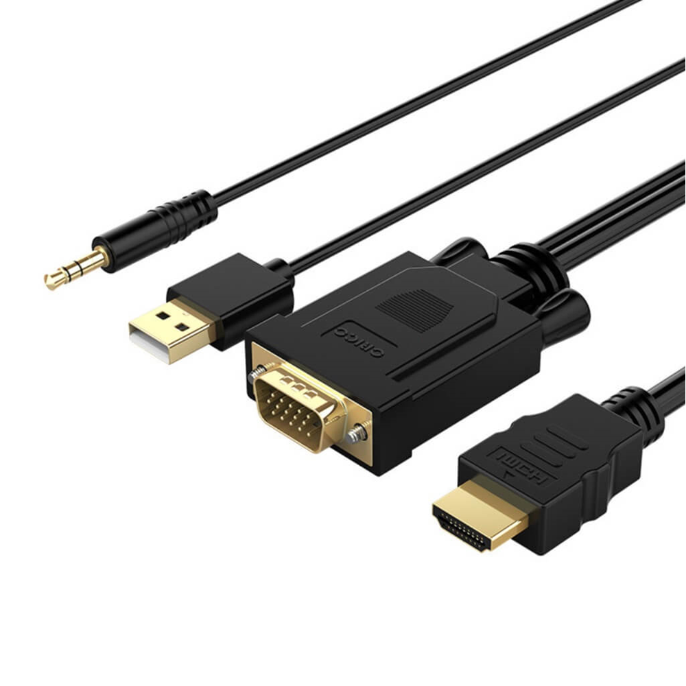 VGA to HDMI Cable 1m – VGA Male to HDMI Male