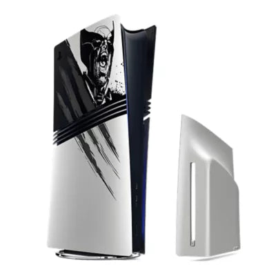 PlayStation 5 pro Console Cover Plates Marvel Wolverine Adamantium Limited Edition Black & White