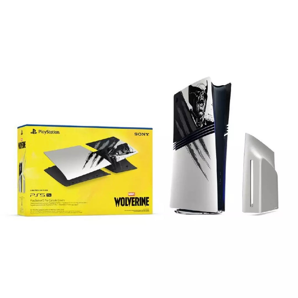 PlayStation 5 pro Console Cover Plates Marvel Wolverine Adamantium Limited Edition Black & White