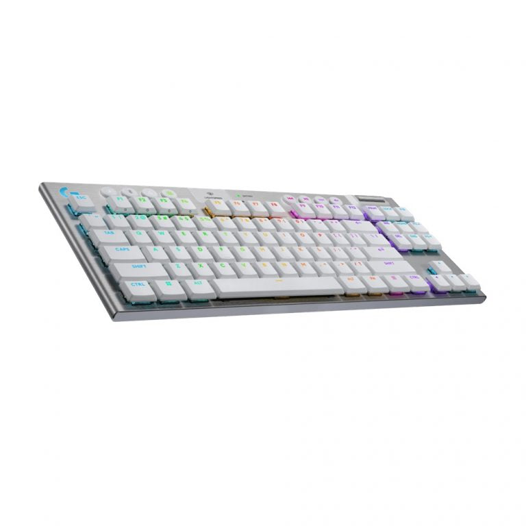 Logitech G915 X LIGHTSPEED TKL – Tactile – Wireless RGB Mechanical Gaming Keyboard. White