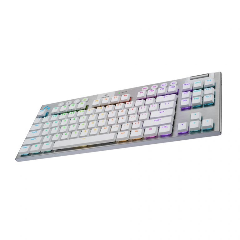 Logitech G915 X LIGHTSPEED TKL – Tactile – Wireless RGB Mechanical Gaming Keyboard. White