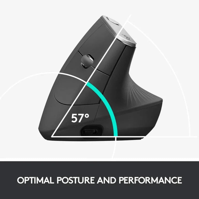 Logitech MX Vertical Advanced Ergonomic Mouse – Graphite