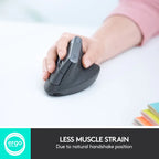 Logitech MX Vertical Advanced Ergonomic Mouse – Graphite