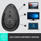 Logitech MX Vertical Advanced Ergonomic Mouse – Graphite