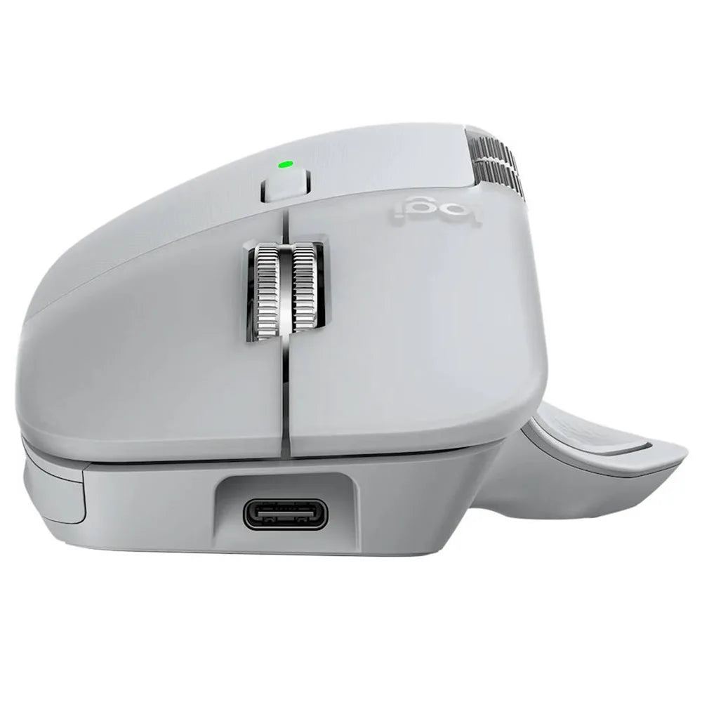 Logitech MX Master 4 for Mac Wireless Mouse – White Silver