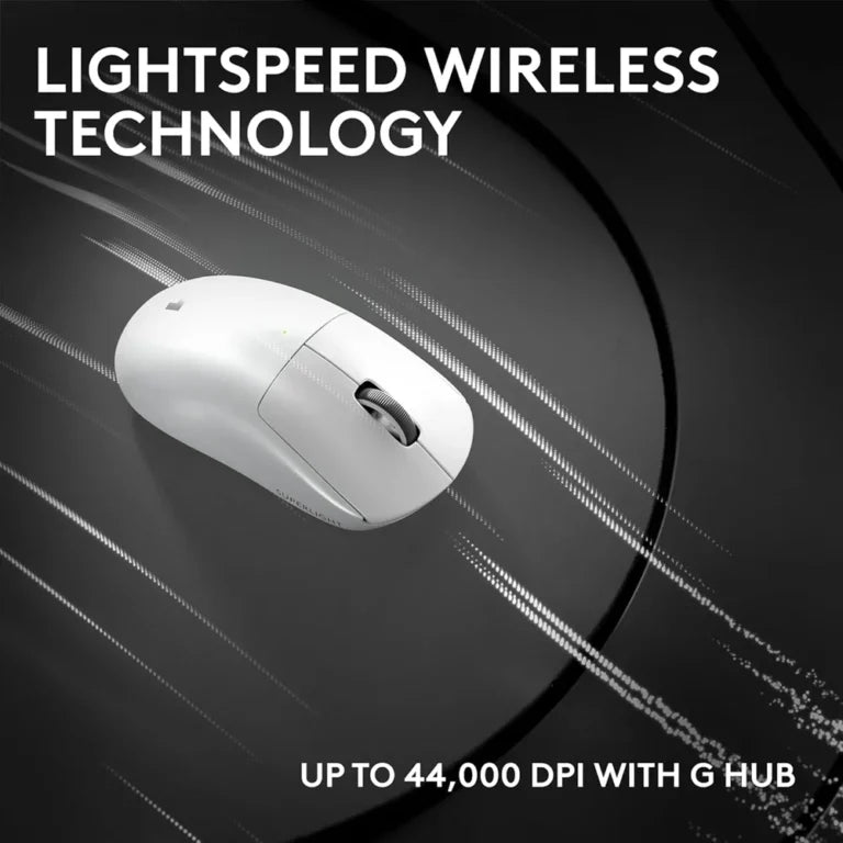 Logitech Pro X Superlight 2c (Compact) LIGHTSPEED Wireless Gaming Mouse 44K DPI, 53g, White