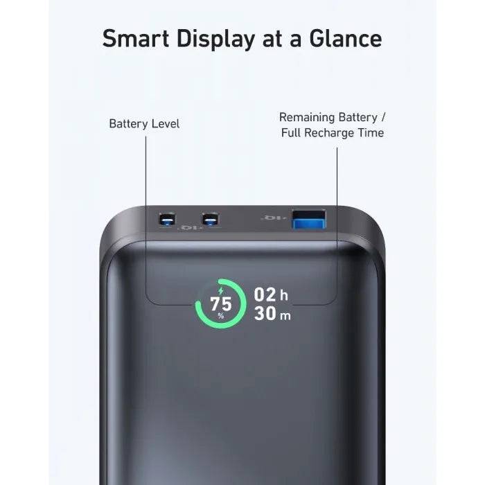 Anker 533 power bank black side profile