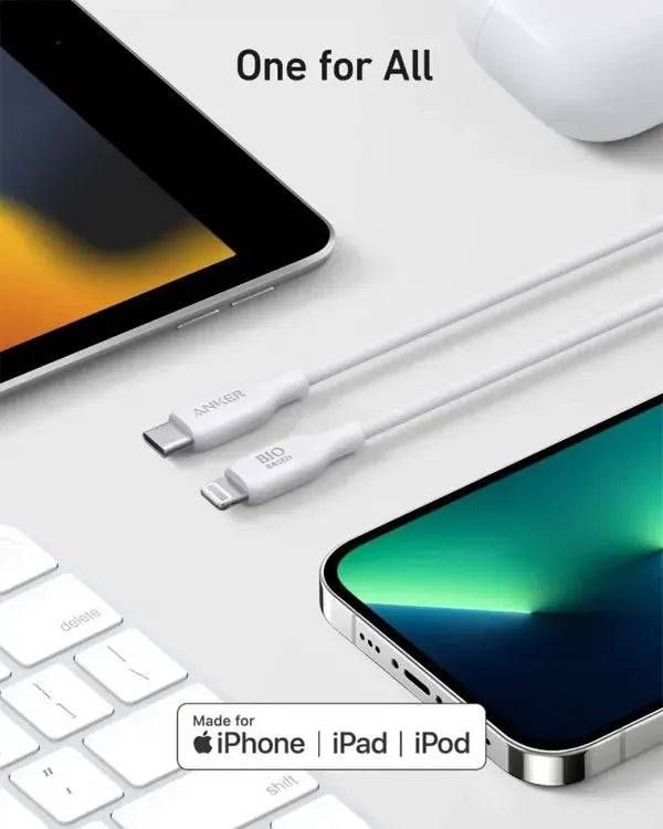 Anker 542 bio cable eco packaging white