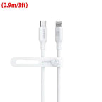 Anker 542 USB-C to Lightning bio-based cable 3ft white front view Kuwait
