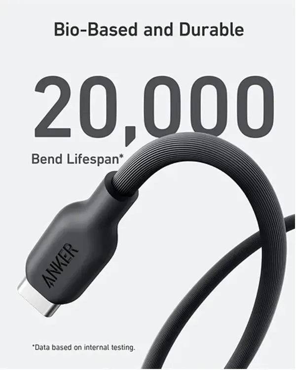 Anker 542 bio cable eco packaging black