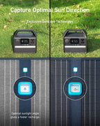 Anker 625 solar panel charging power station outdoors
