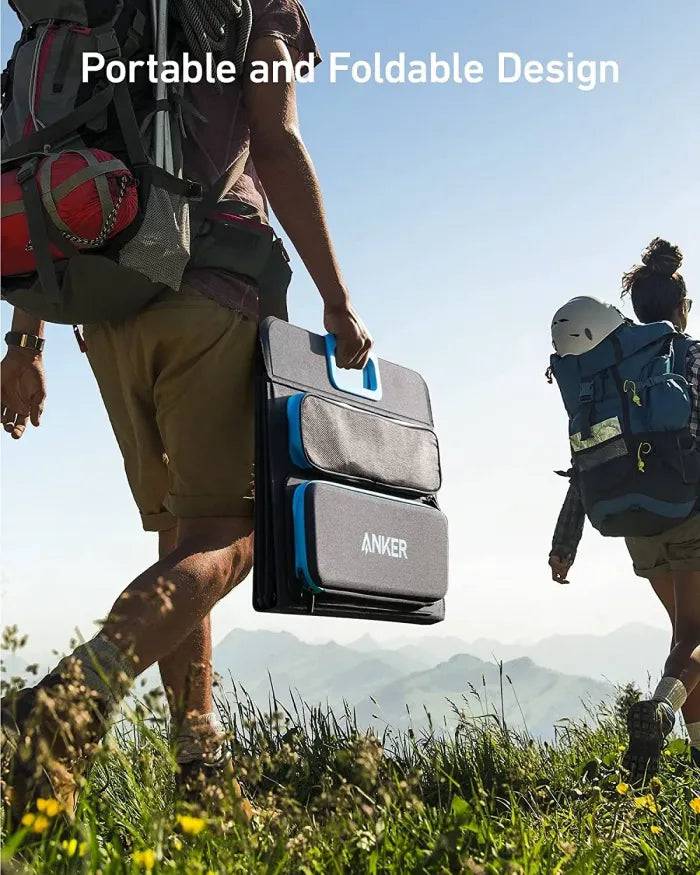Anker 625 solar panel USB-C and USB-A output ports
