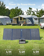 Anker 625 solar panel unfolded with kickstands