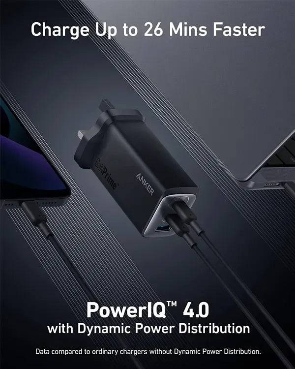 Anker 737 charger charging laptop and phone
