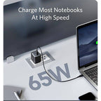 Anker Nano II 65W compact charger size comparison