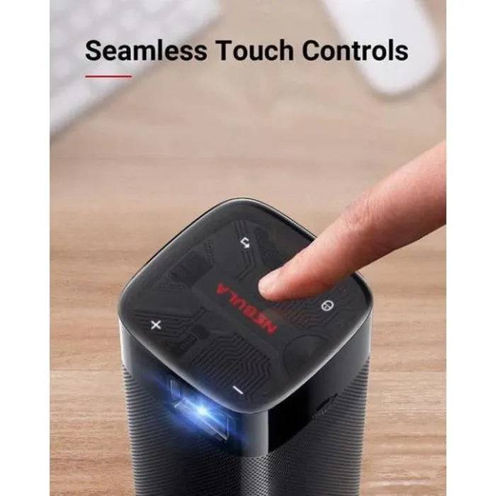 Anker Nebula Apollo projector projecting onto wall