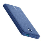 Anker PowerCore III Sense blue power bank ports and LED indicator