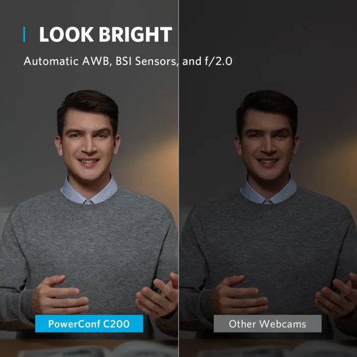 Anker C200 webcam adjustable FOV lens detail