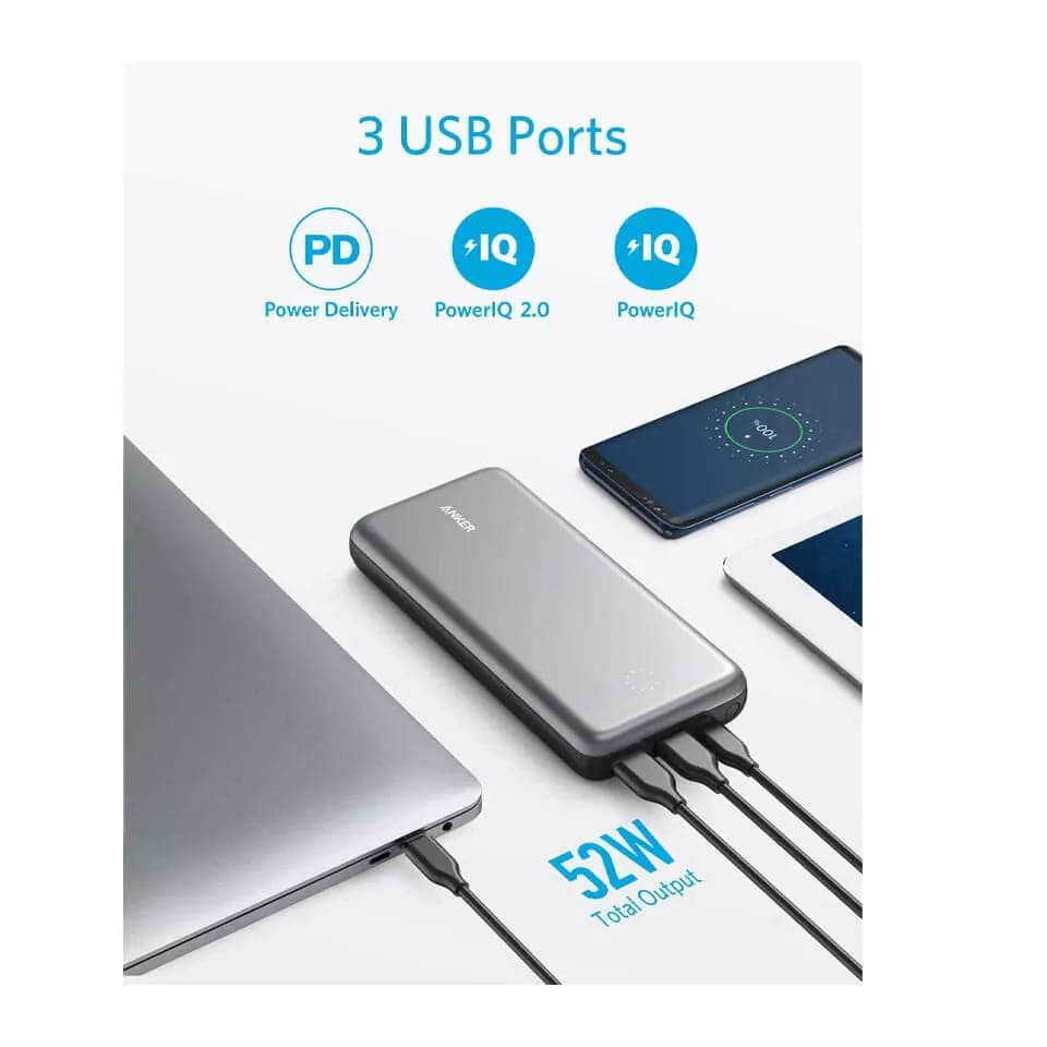 Anker PowerCore+ 19000 hub mode USB ports expanded