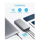 Anker PowerCore+ 19000 hub mode USB ports expanded