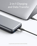Anker PowerCore+ 19000 PD charging laptop via USB-C