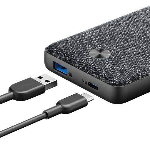 Anker PowerCore Metro Essential 20000mAh charging iPhone and laptop