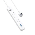 Anker PowerExtend USB-C 6-in-1 power strip white front view Kuwait