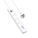 Anker PowerExtend USB-C 6-in-1 power strip white front view Kuwait