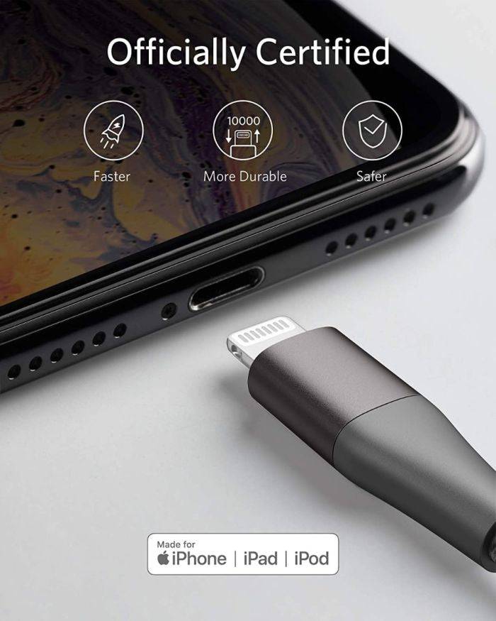 Anker PowerLine+ II Lightning cable durability bend test