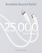 Anker PowerLine III Flow cable flexible silicone finish close up
