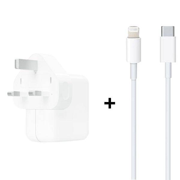 Apple 30W USB-C Power Adapter and Lightning Cable bundle