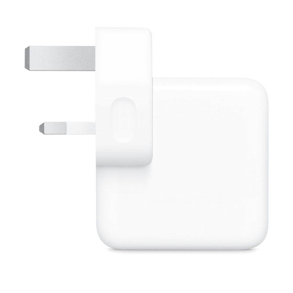 Apple 35W Dual USB-C Port Power Adapter side view