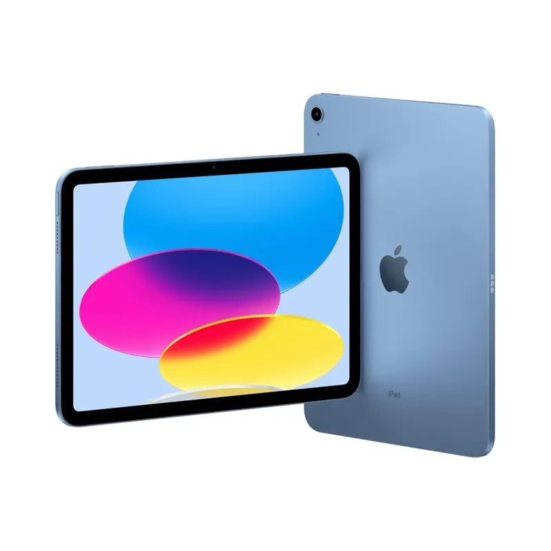 Apple iPad 10th Gen 2022 Blue rear panel with Apple logo